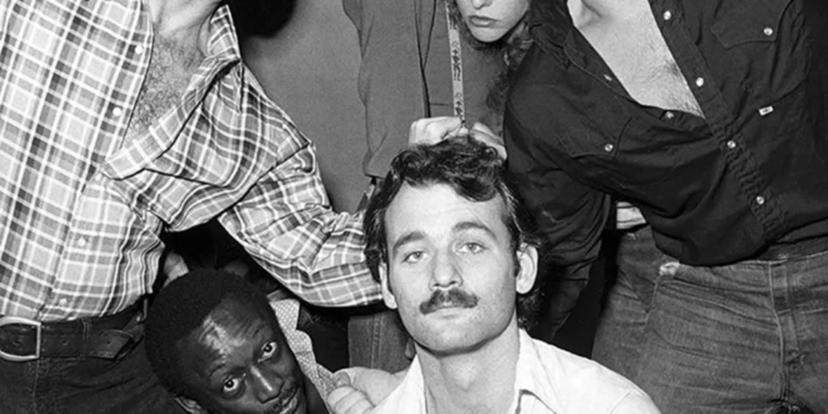 Bill Murray on Saturday Night Live with fellow 80s actors