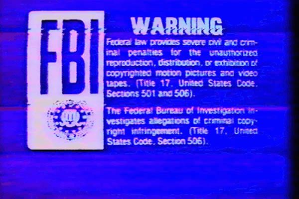 VHS Copyright Notice